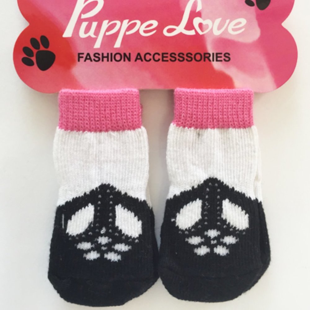 Wholesale Lot Dog Socks 15 PCS Clothes Dog Accessories Black No-Skid Pack Pink